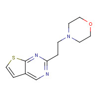 955087-58-8 4-(2-thieno[2,3-d]pyrimidin-2-ylethyl)morpholine chemical structure