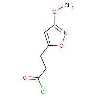 1243092-55-8 3-(3-methoxy-1,2-oxazol-5-yl)propanoyl chloride chemical structure