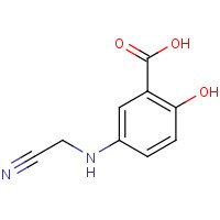 53242-69-6 5-(cyanomethylamino)-2-hydroxybenzoic acid chemical structure