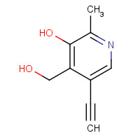 40519-64-0 5-ethynyl-4-(hydroxymethyl)-2-methylpyridin-3-ol chemical structure