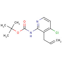 1203499-30-2 tert-butyl N-(4-chloro-3-prop-2-enylpyridin-2-yl)carbamate chemical structure