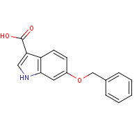 24370-74-9 6-phenylmethoxy-1H-indole-3-carboxylic acid chemical structure