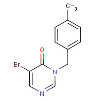 960298-25-3 5-bromo-3-[(4-methylphenyl)methyl]pyrimidin-4-one chemical structure