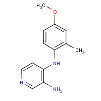 1281263-35-1 4-N-(4-methoxy-2-methylphenyl)pyridine-3,4-diamine chemical structure