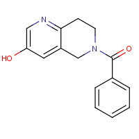 625099-26-5 (3-hydroxy-7,8-dihydro-5H-1,6-naphthyridin-6-yl)-phenylmethanone chemical structure