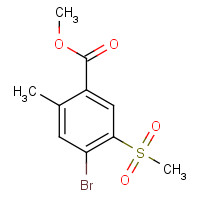176308-97-7 methyl 4-bromo-2-methyl-5-methylsulfonylbenzoate chemical structure