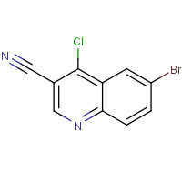 364793-54-4 6-bromo-4-chloroquinoline-3-carbonitrile chemical structure