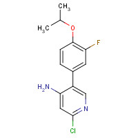 1354288-40-6 2-chloro-5-(3-fluoro-4-propan-2-yloxyphenyl)pyridin-4-amine chemical structure