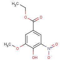 64095-07-4 ethyl 4-hydroxy-3-methoxy-5-nitrobenzoate chemical structure