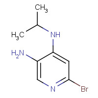 1612171-83-1 6-bromo-4-N-propan-2-ylpyridine-3,4-diamine chemical structure