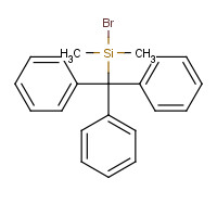62092-85-7 bromo-dimethyl-tritylsilane chemical structure