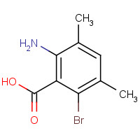 1603580-85-3 2-amino-6-bromo-3,5-dimethylbenzoic acid chemical structure