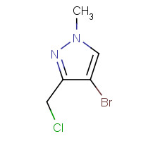 915707-66-3 4-bromo-3-(chloromethyl)-1-methylpyrazole chemical structure
