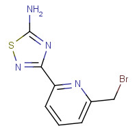 1179360-61-2 3-[6-(bromomethyl)pyridin-2-yl]-1,2,4-thiadiazol-5-amine chemical structure