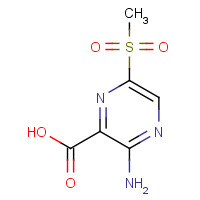 1134-88-9 3-amino-6-methylsulfonylpyrazine-2-carboxylic acid chemical structure