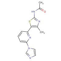 1163706-76-0 N-[5-(6-imidazol-1-ylpyridin-2-yl)-4-methyl-1,3-thiazol-2-yl]acetamide chemical structure