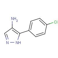 91857-91-9 5-(4-chlorophenyl)-1H-pyrazol-4-amine chemical structure