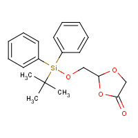 145397-22-4 2-[[tert-butyl(diphenyl)silyl]oxymethyl]-1,3-dioxolan-4-one chemical structure