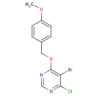 1325694-78-7 5-bromo-4-chloro-6-[(4-methoxyphenyl)methoxy]pyrimidine chemical structure