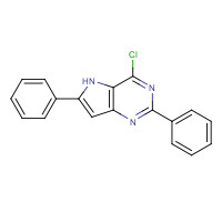 237435-25-5 4-chloro-2,6-diphenyl-5H-pyrrolo[3,2-d]pyrimidine chemical structure