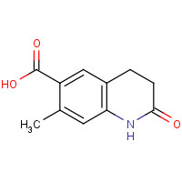 117030-59-8 7-methyl-2-oxo-3,4-dihydro-1H-quinoline-6-carboxylic acid chemical structure