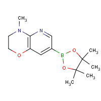 910037-15-9 4-methyl-7-(4,4,5,5-tetramethyl-1,3,2-dioxaborolan-2-yl)-2,3-dihydropyrido[3,2-b][1,4]oxazine chemical structure