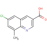 948289-56-3 6-chloro-8-methylquinoline-3-carboxylic acid chemical structure