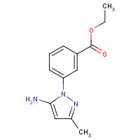 903567-11-3 ethyl 3-(5-amino-3-methylpyrazol-1-yl)benzoate chemical structure