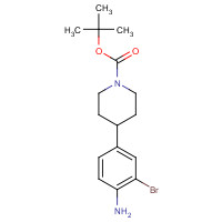 885693-00-5 tert-butyl 4-(4-amino-3-bromophenyl)piperidine-1-carboxylate chemical structure