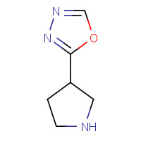 1225218-54-1 2-pyrrolidin-3-yl-1,3,4-oxadiazole chemical structure