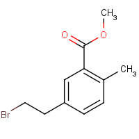 272130-88-8 methyl 5-(2-bromoethyl)-2-methylbenzoate chemical structure