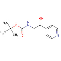 913642-43-0 tert-butyl N-(2-hydroxy-2-pyridin-4-ylethyl)carbamate chemical structure
