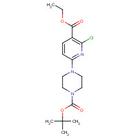 1201675-64-0 tert-butyl 4-(6-chloro-5-ethoxycarbonylpyridin-2-yl)piperazine-1-carboxylate chemical structure
