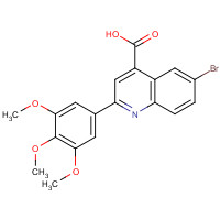 351329-63-0 6-bromo-2-(3,4,5-trimethoxyphenyl)quinoline-4-carboxylic acid chemical structure