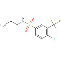731776-57-1 4-chloro-N-propyl-3-(trifluoromethyl)benzenesulfonamide chemical structure