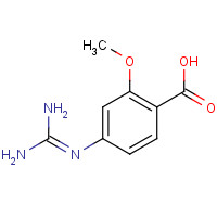 173731-96-9 4-(diaminomethylideneamino)-2-methoxybenzoic acid chemical structure