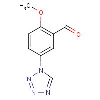 168267-02-5 2-methoxy-5-(tetrazol-1-yl)benzaldehyde chemical structure