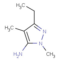 21018-62-2 5-ethyl-2,4-dimethylpyrazol-3-amine chemical structure