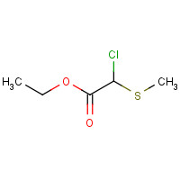 56078-31-0 ethyl 2-chloro-2-methylsulfanylacetate chemical structure