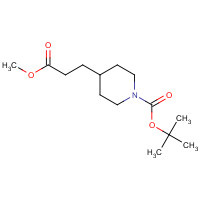 162504-75-8 tert-butyl 4-(3-methoxy-3-oxopropyl)piperidine-1-carboxylate chemical structure