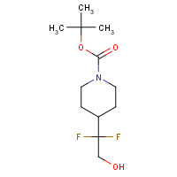 1258639-21-2 tert-butyl 4-(1,1-difluoro-2-hydroxyethyl)piperidine-1-carboxylate chemical structure