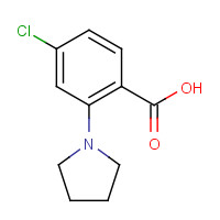 1197193-20-6 4-chloro-2-pyrrolidin-1-ylbenzoic acid chemical structure