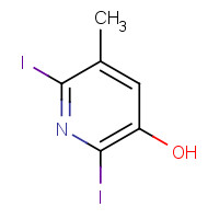 98139-03-8 2,6-diiodo-5-methylpyridin-3-ol chemical structure