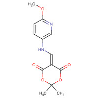 25063-69-8 5-[[(6-methoxypyridin-3-yl)amino]methylidene]-2,2-dimethyl-1,3-dioxane-4,6-dione chemical structure