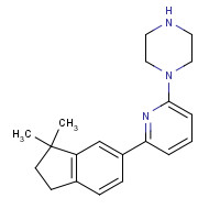 1312463-84-5 1-[6-(3,3-dimethyl-1,2-dihydroinden-5-yl)pyridin-2-yl]piperazine chemical structure
