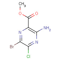 14340-25-1 methyl 3-amino-6-bromo-5-chloropyrazine-2-carboxylate chemical structure