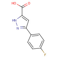 870704-22-6 3-(4-fluorophenyl)-1H-pyrazole-5-carboxylic acid chemical structure