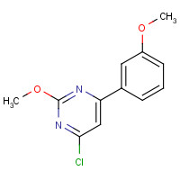 885067-23-2 4-chloro-2-methoxy-6-(3-methoxyphenyl)pyrimidine chemical structure