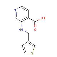 1461602-84-5 3-(thiophen-3-ylmethylamino)pyridine-4-carboxylic acid chemical structure