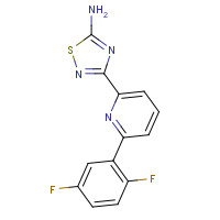 1179362-87-8 3-[6-(2,5-difluorophenyl)pyridin-2-yl]-1,2,4-thiadiazol-5-amine chemical structure